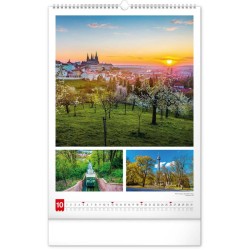 Nástěnný kalendář Má vlast 2024, 33 x 46 cm