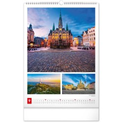 Nástěnný kalendář Má vlast 2024, 33 x 46 cm