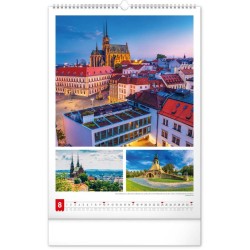 Nástěnný kalendář Má vlast 2024, 33 x 46 cm