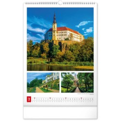 Nástěnný kalendář Má vlast 2024, 33 x 46 cm