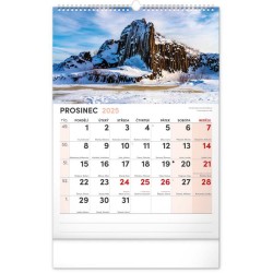 Nástěnný kalendář 2024 s extra velkým kalendáriem, 33 x 46 cm