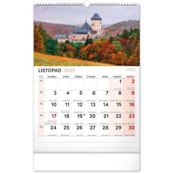 Nástěnný kalendář 2024 s extra velkým kalendáriem, 33 x 46 cm