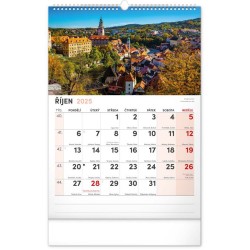 Nástěnný kalendář 2024 s extra velkým kalendáriem, 33 x 46 cm