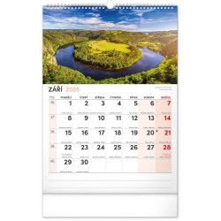 Nástěnný kalendář 2024 s extra velkým kalendáriem, 33 x 46 cm