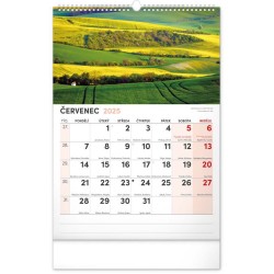 Nástěnný kalendář 2024 s extra velkým kalendáriem, 33 x 46 cm