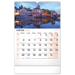 Nástěnný kalendář 2024 s extra velkým kalendáriem, 33 x 46 cm