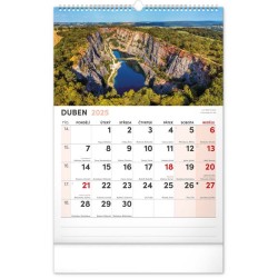 Nástěnný kalendář 2024 s extra velkým kalendáriem, 33 x 46 cm