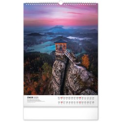 Nástěnný kalendář Národní parky Čech a Moravy 2024, 33 x 46 cm