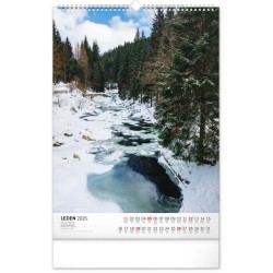 Nástěnný kalendář Národní parky Čech a Moravy 2024, 33 x 46 cm