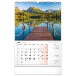 Nástenný kalendár Naše Slovensko 2024, 33 x 46 cm