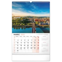 Nástenný kalendár Naše Slovensko 2024, 33 x 46 cm