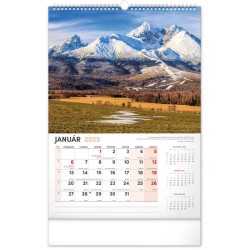 Nástenný kalendár Naše Slovensko 2024, 33 x 46 cm