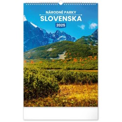 Nástenný kalendár Národné parky Slovenska 2024, 33 x 46 cm