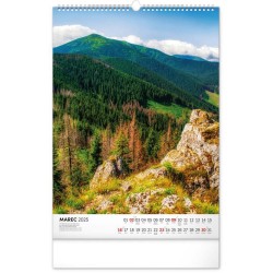 Nástenný kalendár Národné parky Slovenska 2024, 33 x 46 cm