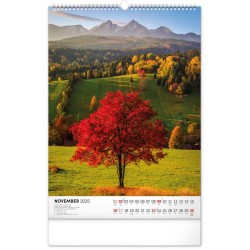 Nástenný kalendár Tatry 2024, 33 x 46 cm