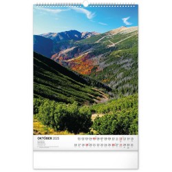 Nástenný kalendár Tatry 2024, 33 x 46 cm