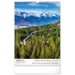 Nástenný kalendár Tatry 2024, 33 x 46 cm