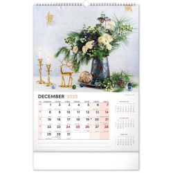 Nástenný kalendár Kvety 2024, 33 x 46 cm