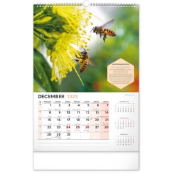 Nástěnný Včelársky kalendár 2024, 33 x 46 cm