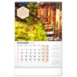 Nástěnný Včelársky kalendár 2024, 33 x 46 cm