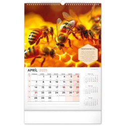 Nástěnný Včelársky kalendár 2024, 33 x 46 cm