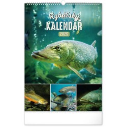 Nástěnný kalendář Rybářský 2024, 33 x 46 cm