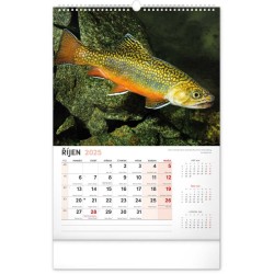 Nástěnný kalendář Rybářský 2024, 33 x 46 cm