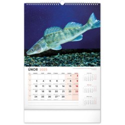 Nástěnný kalendář Rybářský 2024, 33 x 46 cm