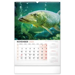 Nástenný kalendár Rybársky 2024, 33 x 46 cm