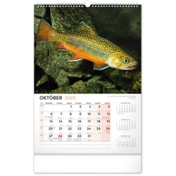 Nástenný kalendár Rybársky 2024, 33 x 46 cm