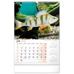 Nástenný kalendár Rybársky 2024, 33 x 46 cm