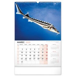 Nástenný kalendár Rybársky 2024, 33 x 46 cm