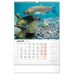 Nástenný kalendár Rybársky 2024, 33 x 46 cm