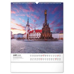 Nástěnný kalendář Česká republika 2024, 30 x 34 cm