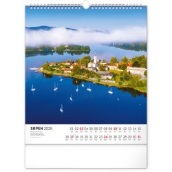 Nástěnný kalendář Česká republika 2024, 30 x 34 cm