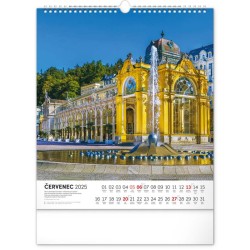 Nástěnný kalendář Česká republika 2024, 30 x 34 cm