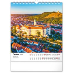 Nástěnný kalendář Česká republika 2024, 30 x 34 cm