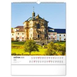 Nástěnný kalendář Česká republika 2024, 30 x 34 cm