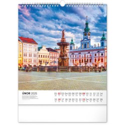 Nástěnný kalendář Česká republika 2024, 30 x 34 cm