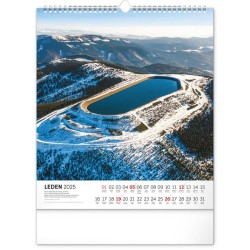 Nástěnný kalendář Česká republika 2024, 30 x 34 cm