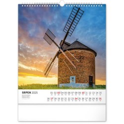 Nástěnný kalendář Toulky českou krajinou 2024, 30 x 34 cm