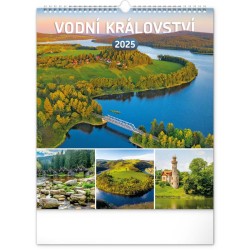 Nástěnný kalendář Vodní království 2024, 30 x 34 cm