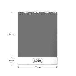 Nástěnný kalendář Vodní království 2024, 30 x 34 cm