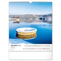 Nástěnný kalendář Vodní království 2024, 30 x 34 cm