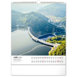 Nástěnný kalendář Vodní království 2024, 30 x 34 cm