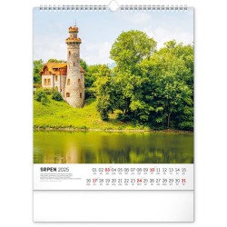 Nástěnný kalendář Vodní království 2024, 30 x 34 cm