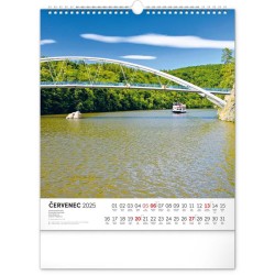 Nástěnný kalendář Vodní království 2024, 30 x 34 cm