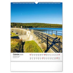 Nástěnný kalendář Vodní království 2024, 30 x 34 cm