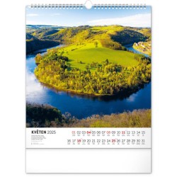 Nástěnný kalendář Vodní království 2024, 30 x 34 cm