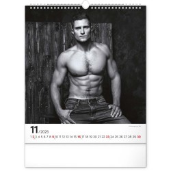 Nástěnný kalendář Men 2024, 30 x 34 cm